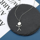 Grappige Stickman Hanger Halsband