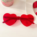 Heart sunglasses without rims