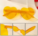 Heart sunglasses without rims