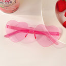 Heart sunglasses without rims