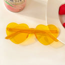 Heart sunglasses without rims