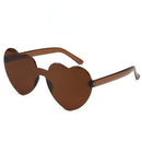Heart sunglasses without rims