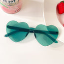 Heart sunglasses without rims