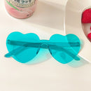 Heart sunglasses without rims