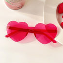 Heart sunglasses without rims