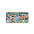 Opaal Hart Wikkel Armband