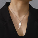 Grappige Stickman Hanger Halsband