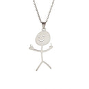 Grappige Stickman Hanger Halsband