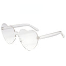 Heart sunglasses without rims