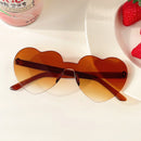 Heart sunglasses without rims