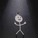 Grappige Stickman Hanger Halsband