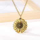 Zonnebloem Hanger Ketting