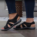 Ronde open teen sandalen