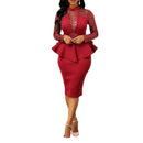 Midi Bodycon-kjole med pailletter