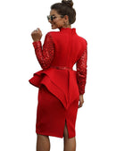 Midi Bodycon-kjole med pailletter