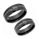Sort forlovelsesring