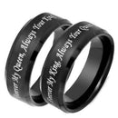Sort forlovelsesring