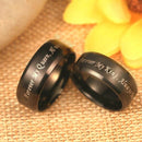 Sort forlovelsesring