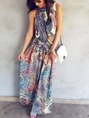 Bloemen Halter Jurk