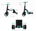 3-i-1 Børnescooter