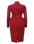 Midi Bodycon-kjole med pailletter