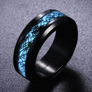 Lichtgevende Keltische Draak Ring