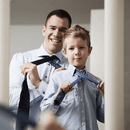 Blauwe stropdas voor heren