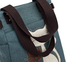 Kat Geborduurde Canvas Tas