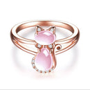 Opaal Kat Ring
