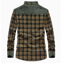 Flannel checked winter coat