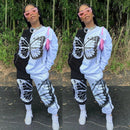 Sommerfugleprintet Bomulds Tracksuit