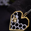 Honingraat Hart Ketting