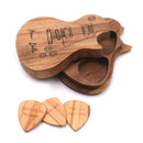 Gegraveerde houten gitaar Picks