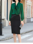 Vrouwen Fancy Blouse met Strik