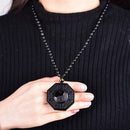 Obsidian Yin Yang Halskæde