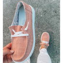 Dames Canvas Lace-Up Loafers