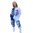 Sommerfugleprintet Bomulds Tracksuit