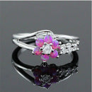 Bloem Opaal Kristal Ring