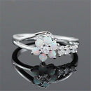 Bloem Opaal Kristal Ring