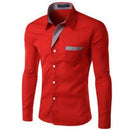 Heren Slim Fit Lange Mouwen