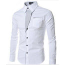 Heren Slim Fit Lange Mouwen