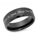 Sort forlovelsesring