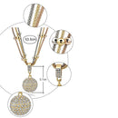 Gouden Kogel Bergkristal Ketting