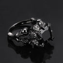 ZWARTE RODIUM GEPLATEERDE DEMONPRINSES RING