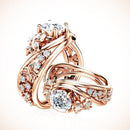Holle Bergkristallen Vlinder Bloem Ring
