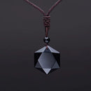 Obsidiaan Tibetaanse metafysische ketting