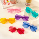 Heart sunglasses without rims