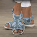 Ronde open teen sandalen