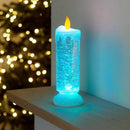 Farveskiftende LED Vandlys med Glitter