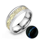 Lichtgevende Keltische Draak Ring